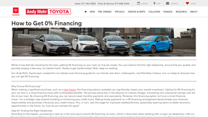 Toyota - 0% Financing Offers