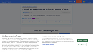 Answers.com - Watershed Overview