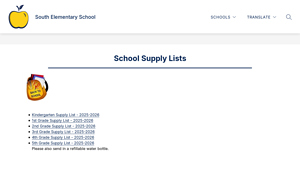 APS1 - Grade Supply Lists 2025-2026