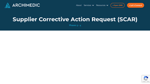 Archimedic - Supplier Corrective Action Solutions