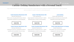 Argus Apparel - Custom Clothing Manufacturing