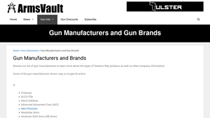 ArmsVault - Gun Manufacturers & Brands