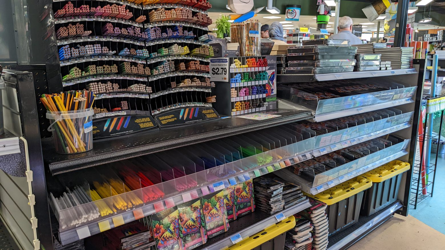 A stock image illustrating art supplies wholesale concepts