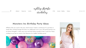 Ashley Brooke Nicholas - Monsters Inc Birthday Party Ideas