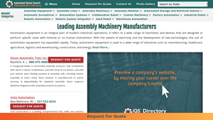 Assembly Machinery - Automation Equipment