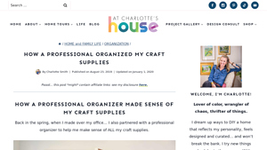Next Level Organizing - Craft Supply Organization