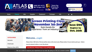 Atlas Screen Supply - Screen Printing Supplies