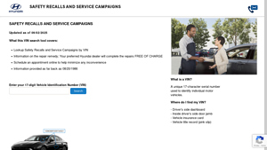 Hyundai - VIN Search Tool