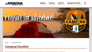 AZ State Parks - Essential Camping Checklist