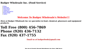 Badger Wholesale - Food & Equipment Solutions