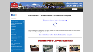 Barn World - Cattle Guards and Livestock Supplies