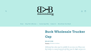 Be Your Brand - Buck Wholesale Trucker Cap