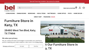 Bel Furniture - Living Room & Bedroom Furniture