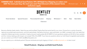 Bentley Seeds - Bulk Flower & Vegetable Seed Packets