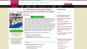 Beverage Manufacturing Database - U.S. Locations