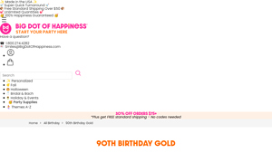 Big Dot of Happiness - Adult 90th Birthday Party Theme