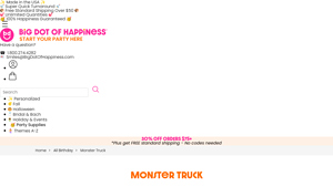 Big Dot of Happiness - Monster Truck Birthday Party