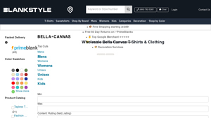 Blank Style - Wholesale Bella Canvas Clothing