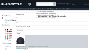 Blankstyle - Richardson Hats 112 Adjustable Snapback Trucker Cap