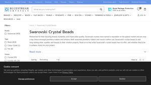 Bluestreak Crystals - Swarovski Beads Collection