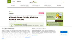 Sam's Club - Wedding Flowers Warning