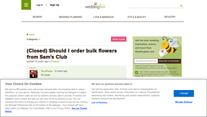 Sam's Club - Bulk Wedding Flowers