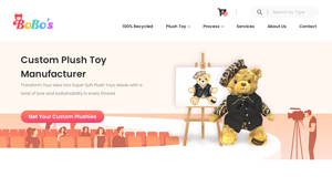 Bobo's Toys - Custom Recycled Plush Toys