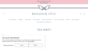 Bonjour Fête - Belle Blue Elegant Floral Collection
