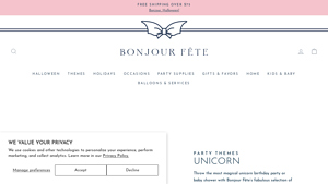 Bonjour Fête - Unicorn Party Supplies