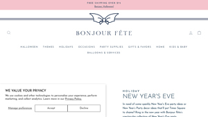 Bonjour Fête - New Year's Eve Party Supplies