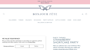 Bonjour Fête - Strawberry Shortcake Party Supplies