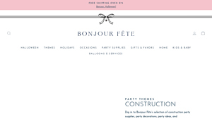 Bonjour Fête - Construction Party Supplies