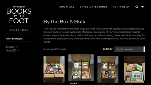 Books By The Foot - Boxed Books & Bulk Options