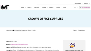 Crown Office Supplies - Flexible NET 30 Terms