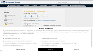 Britannica - Supply-Side Economics