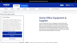 Brother - Home Office Setup Checklist