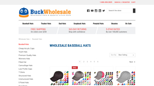 Buck Wholesale - Wholesale Baseball Hats