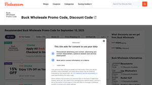 Buck Wholesale - Promo Codes & Discounts
