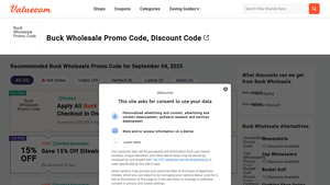 Buck Wholesale - Promo Codes & Discounts