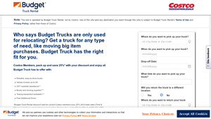 Budget Truck - Costco Member Discount