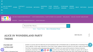 Bulk Party Supplies - Alice in Wonderland Theme Collection