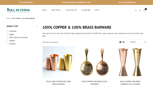 Bull in China - 100% Copper & Brass Barware