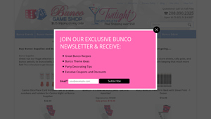 Bunco Game Shop - Casino Dice Place Card Holders