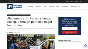 Alabama Auto Industry - Key Product