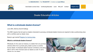 California Dealer Academy - Wholesale Dealer License