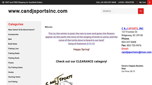 C & J Sports Inc. - Wholesale Fishing Tackle