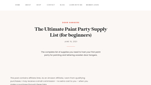 Canvass Sign Designs - Essential Painting Supplies