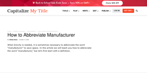 Manufacturer Abbreviations - Essential Guide