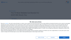 Reliable Car Brands - 2025 Overview