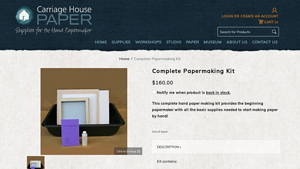 Carriage House Paper - Complete Papermaking Kit